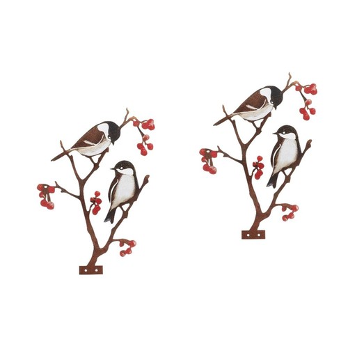 Bird tree silhouette - silhouette, metal