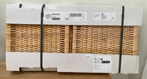 Ikea branas rattan storage box - ikea,