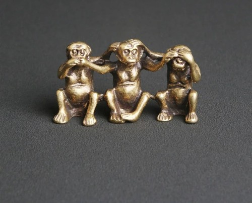 Gold three wise - three, monkeys