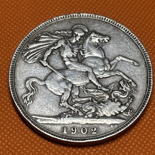 Edward vii 1902 crown coin - 1902,
