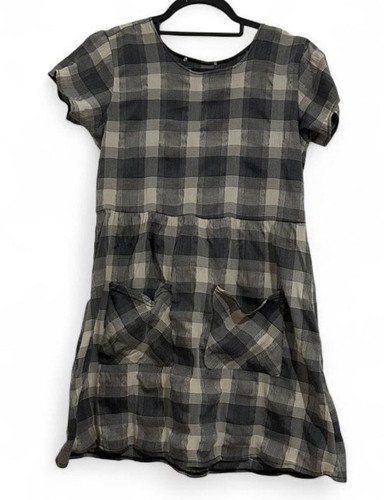 Women black grey check - black,