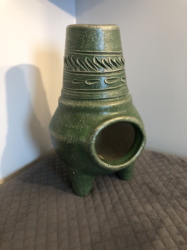Table top chiminea pottery - table,