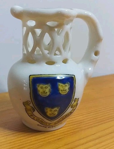 Ceramic ornamental puzzle jug - ornamental,