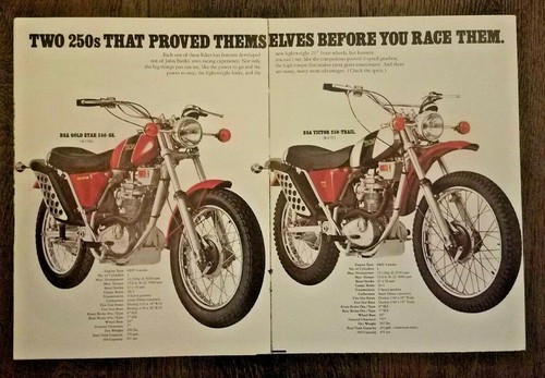 Vintage 1971 bsa - vintage, gold