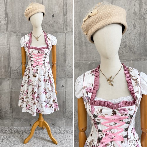 Trachtt dirndl dress - dress, floral