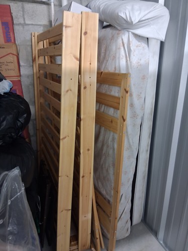 Wooden twin bunk bed with - wooden,