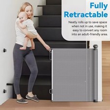 Retractable pet dog gate baby - dog,