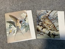 2 x Large Unused Vintage Cards