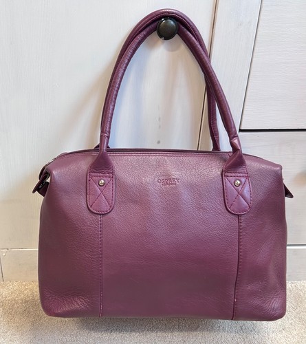 Osprey purple leather - leather, bag