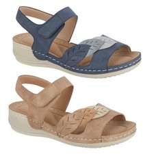 Ladies Mid Wedge Heel Sandals