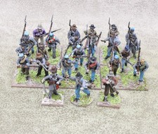 28mm ACW CONFEDERATE INFANTRY x24 Well Painted Perry Miniatures 33754