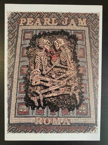 Poster pearl jam - "pearl, live