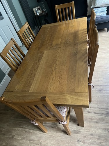 Extending french oak dining - french,