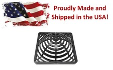 9" Black Outdoor Square Dome