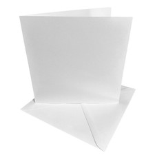 50 Pack - 5x5 White Card