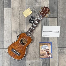 Lanikai LK-SEU Koa Soprano Electro Ukulele with USB Connectivity