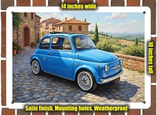Metal Sign - 1970 Fiat 500L 1