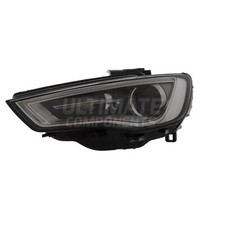 Audi A3 Headlight Hatchback 2014-2016 Xenon LED DRL Headlamp Passenger Side Left