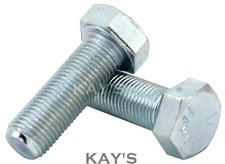 UNF SET SCREWS FULLY THREADED HEXAGON BOLTS ZINC PLATED 1/4 5/16 3/8 7/16 1/2"