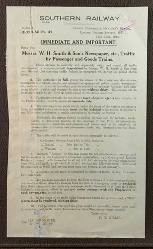 1928 southern railway - railway, london