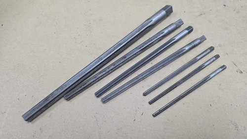 Imperial taper pin reamer set - taper,