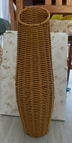 Tall brown wicker - wicker, decorative