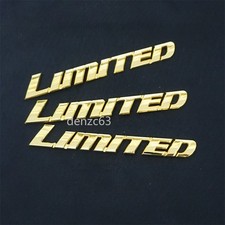 3x Chrome LIMITED Gold Metal