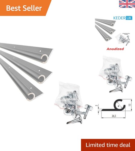 Sleek silver 3x120cm anodised - sleek,