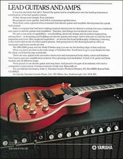 Yamaha SBG-2000 guitar & Mark II series amp 1983 advertisement 8 x 11 ad print