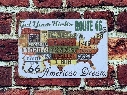 American route highway - 66, us
