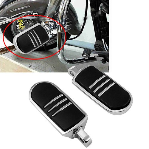 Chrome foot pegs pedals - chrome,