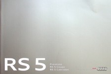 280085) Audi RS 5 Coupe Convertible - Price List & Extras - Brochure 04/2013