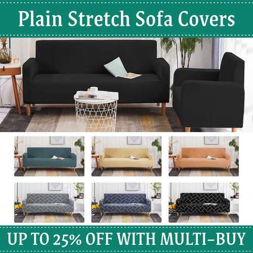 Seater slipcover solid - 1/2/3/4,