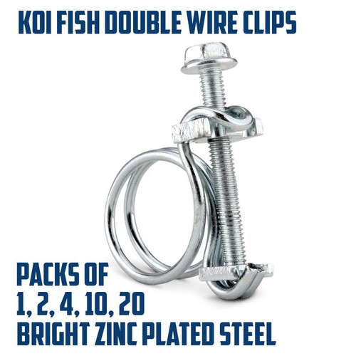 Double wire spiral clips helix - clips,
