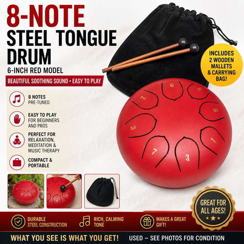 Note steel tongue drum two - steel,