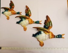BESWICK VINTAGE SET OF 3 FLYING MALLARD DUCKS 596- 2,3 &4. EXCELLENT CONDITION