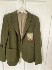 Vintage Beau Brummel Green Wool School Dinners Blazer 14 St Trinians Fancy Dress