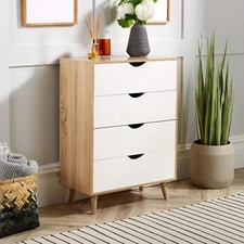 Chest of 4 Drawers Oak and