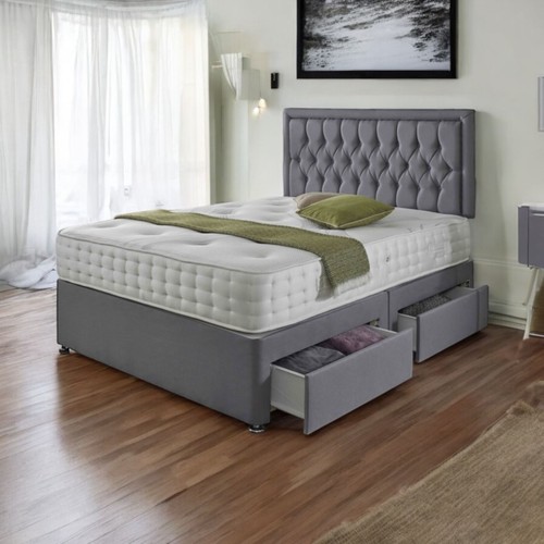 Divan bed plush velvet - divan,