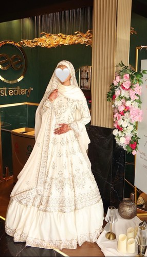 Ivory white gold nikkah - ivory,