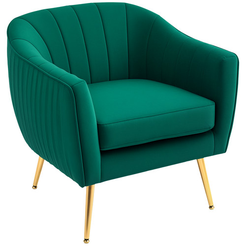 Homcom velvet look shell - homcom,