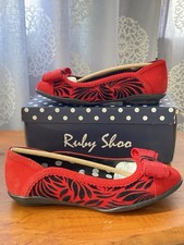 Ruby Shoo Amber Red Ballerina