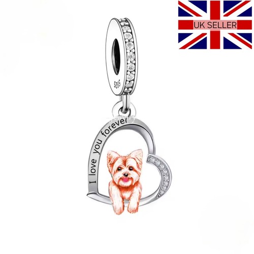 925 silver yorkshire terrier - silver,