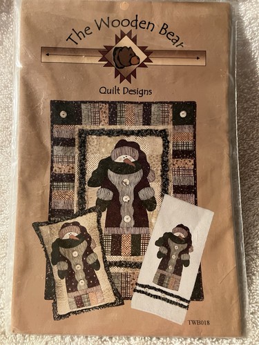 Hanging country snowman quilt - hanging,