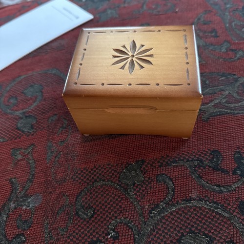 Vintage wooden music box plays - box,