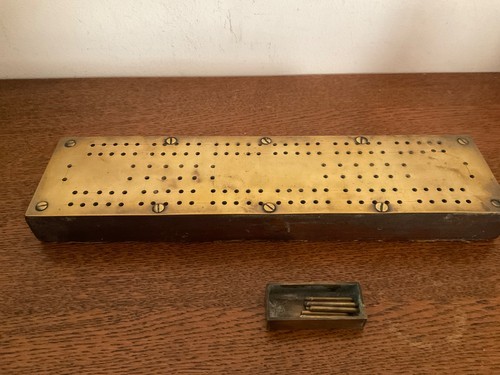 Antique heavy brass wooden - brass, on