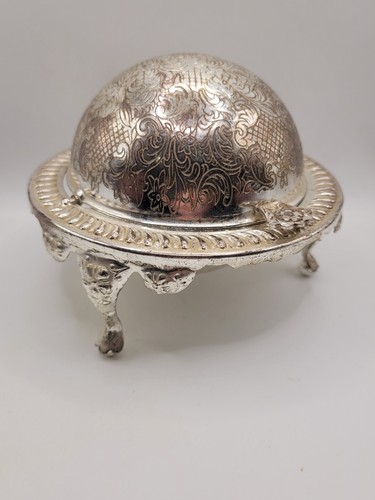 Vintage silver plate domed - vintage,