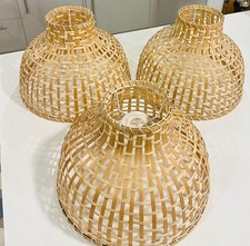 Set of 3 Natural Bamboo