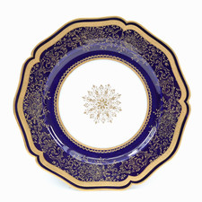Limoges Plate Cobalt Blue