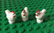 LEGO NEW 3 x Chickens White -